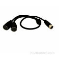 Cavo dell'adattatore splitter a doppia estensione cavo audio